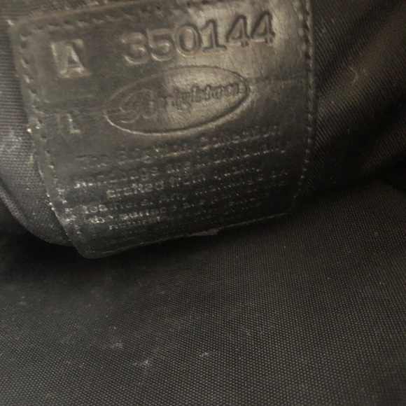 Authentic Vintage Brighton Leather Crocodile Black BackPack Heart Charm Silver - Picture 8 of 15